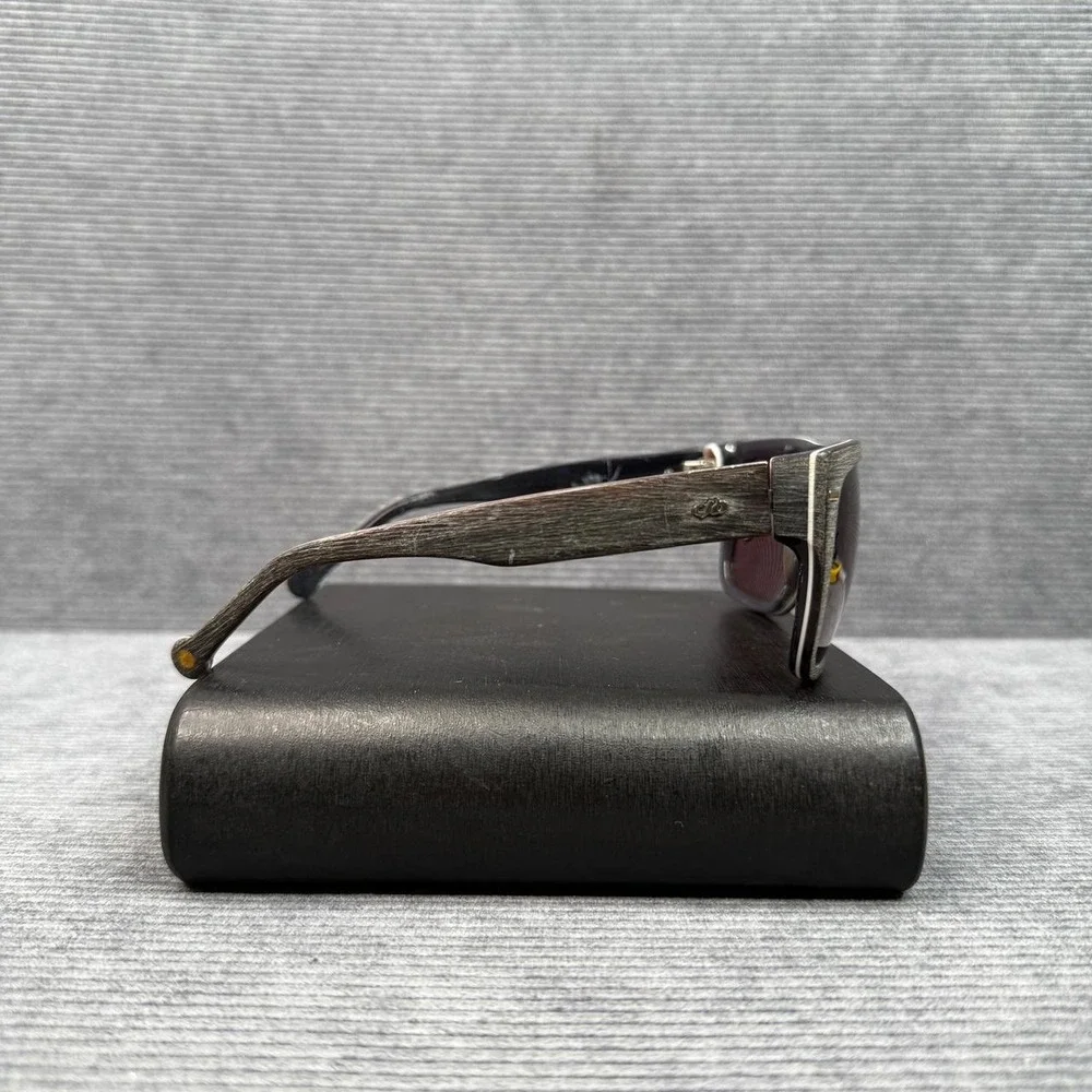 Chilli‎ Beans Brazilian Square Y2k Sunglasses Grey Wood Grain Texture OC.CL.1349